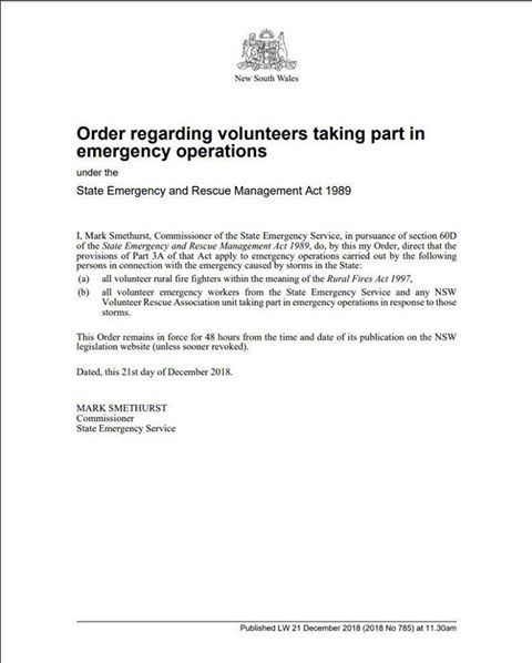 employment order Dec 2018