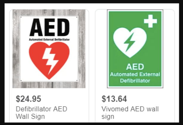 AED signs
